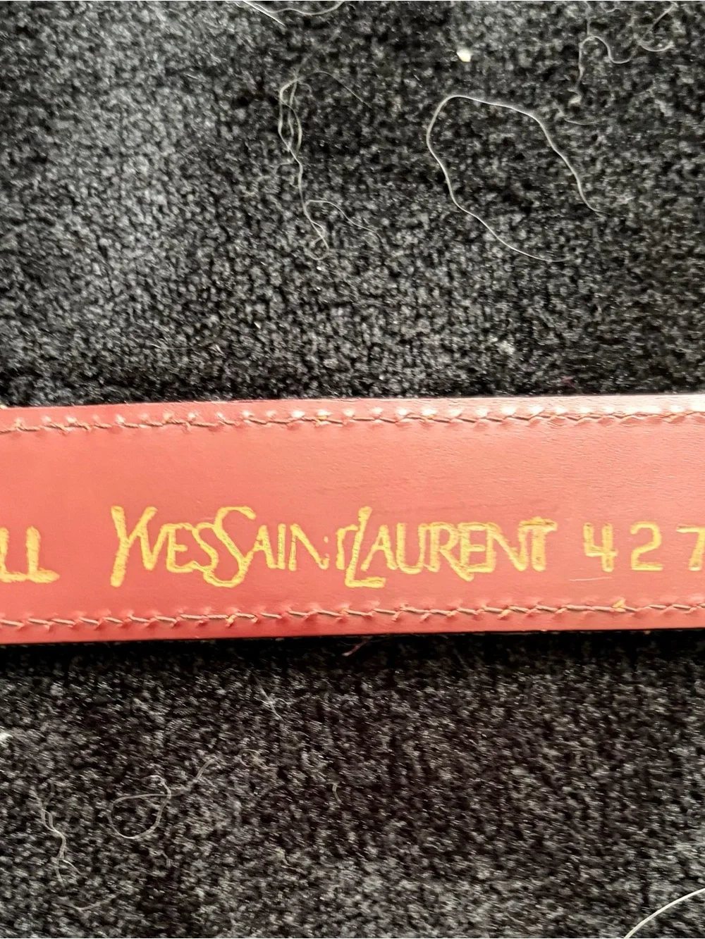 Vintage Yves Saint Laurent Suede Belt